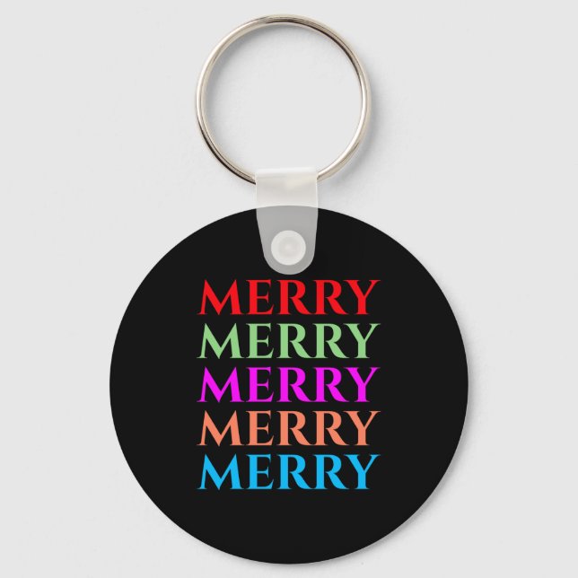 Porte-clés Family Matching Merry Christmas Outfits T Shirt  (Recto)
