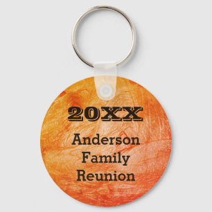 Porte-clés Family Reunion Orange Abstract Autumn Gathering