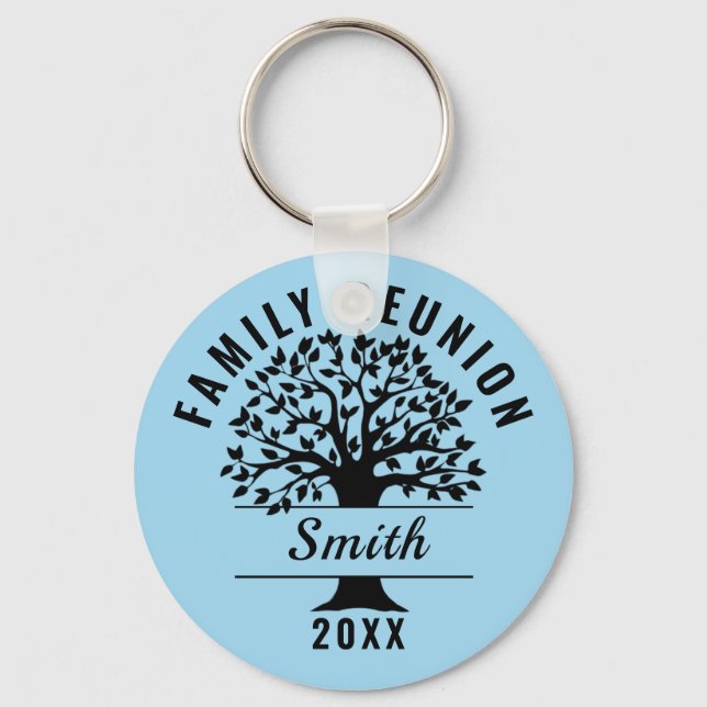 Porte-clés Family Tree Reunion Souvenir Cadeau (Recto)