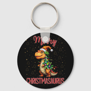 Porte-clés Fanny Joyeux Noël Christmasaurus Dinosaure Sapin d