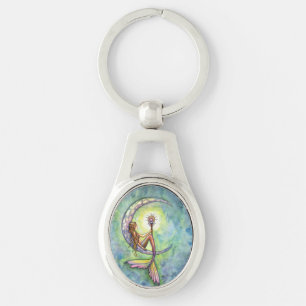 Porte-clés Fantaisie de sirène lunaire par Molly Harrison