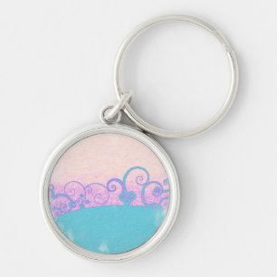 porte-clés fantaisie grunge pastel