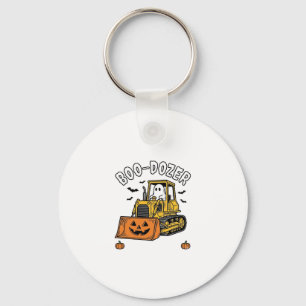 Porte-clés Fantôme d'Halloween Boo Dozer Bulldozer Drôle_1