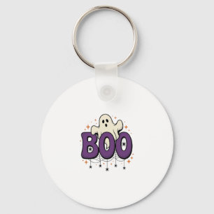 Porte-clés Fantôme d'Halloween Rigolo Araignée Vintage_1