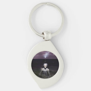 Porte-clés Fantôme en mer - Peinture à l'huile