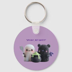Porte-clés fantôme et ours mignon Spooky But Sweet