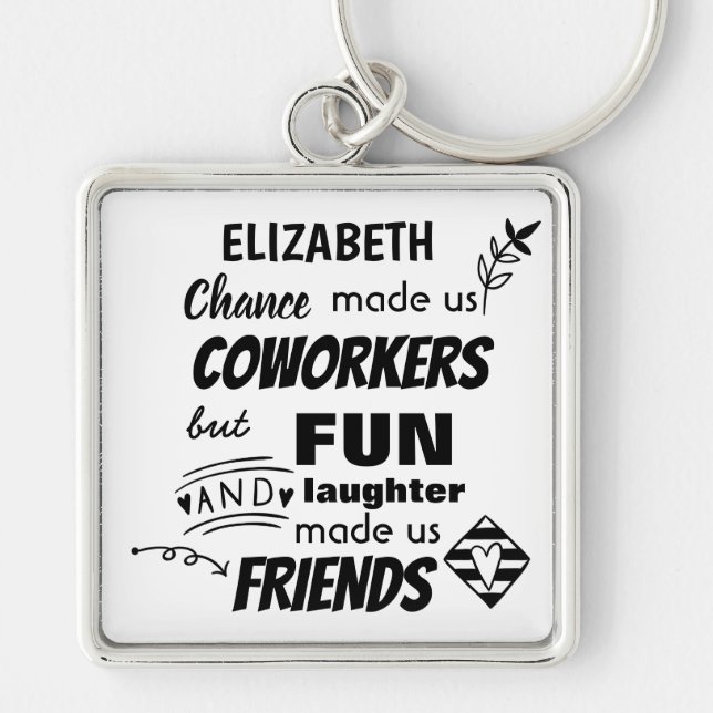 Porte-clés Farewell Coworker Boss - nous sommes amis Custom (Devant)