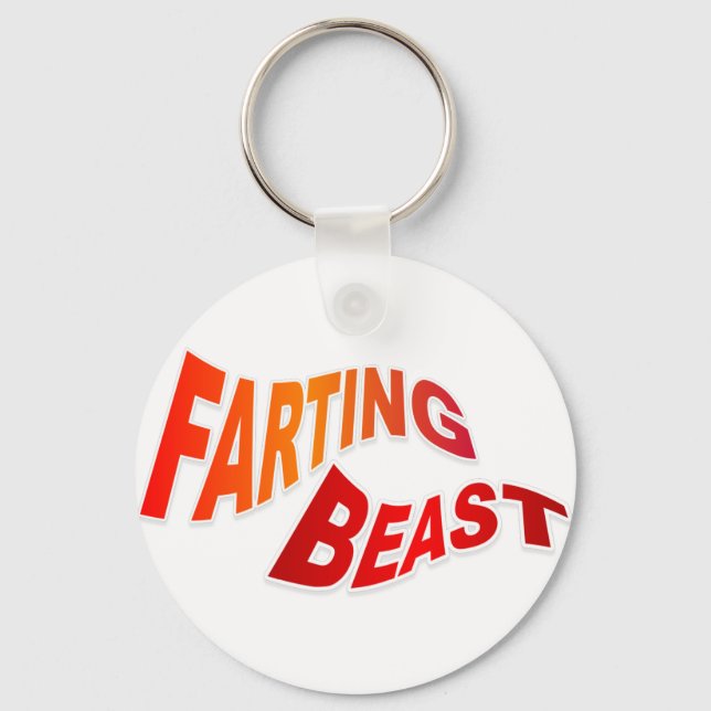 Porte-clés FARTING BEAST - humour insensé et hilarant (Recto)
