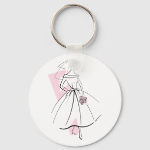 Porte-clés Fashion Bride porte - clé rose