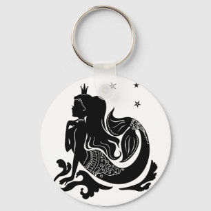 Porte-clés Fashion Mermaid illustration stylisée et branché