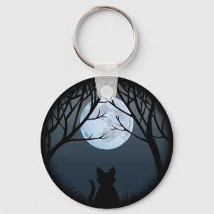 Porte-clés Fat Chat Porte - clé Chat Noir Cadeaux de Chat Ani