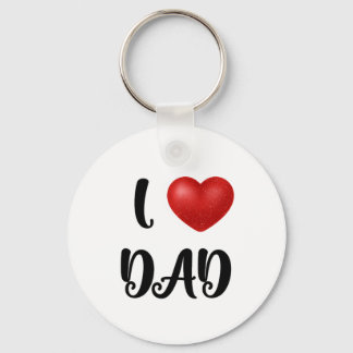 Porte-clés Father's Day I Love Dad Heart Explosion Gift 