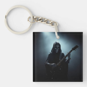 Porte-clés Faucheur sur scène avec guitare