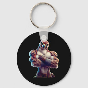 Porte-clés Faucon Flexing ventilateur Lover Bodybuilding Gym