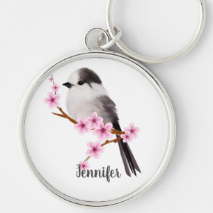 Porte-clés Faune Gris Jay Bird