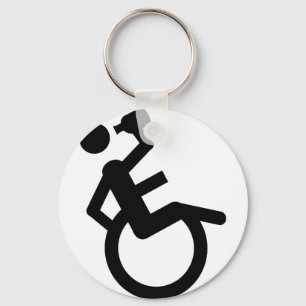 Porte-clés fauteuil roulant fauteuil roulant