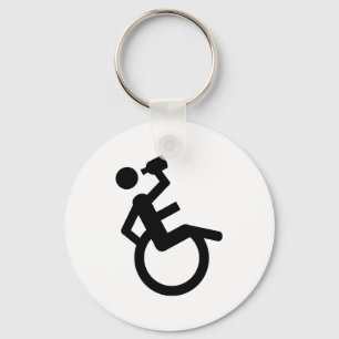 Porte-clés fauteuil roulant pour fauteuil roulant