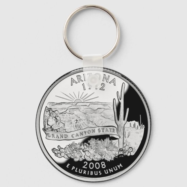 Porte-clés Faux Arizona State Quarter Grand Canyon State (Recto)