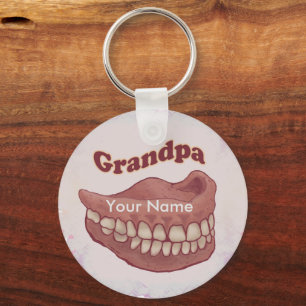Porte-clés Faux porte - clé grand-père dents