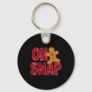 Porte-clés Faux Sequins Oh Snap Noël Gingerbread Famille