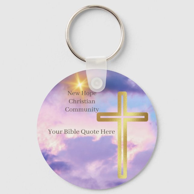 Porte-clés Faveur de l'Église chrétienne : Porte - clé en vra (Recto)