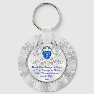 Porte-clés Faveurs de mariage des Inséparables, Faveurs de Po