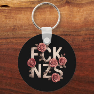 Porte-clés FCK NZS Fleurs Contre la Droite Pas de Nazis Lgbtq