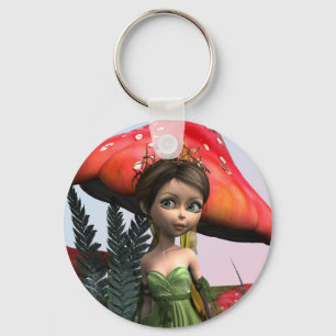 Porte-clés Fée en forêt