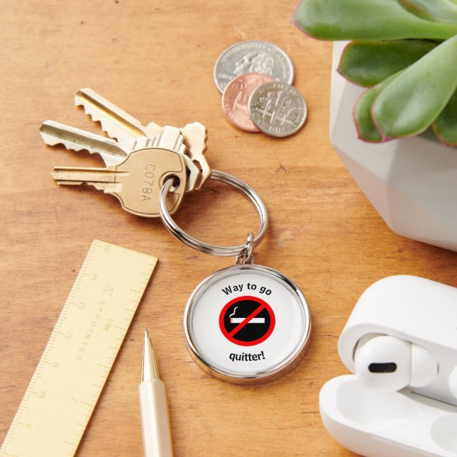 Porte-clés Félicitations pour cesser de fumer (Bureau)