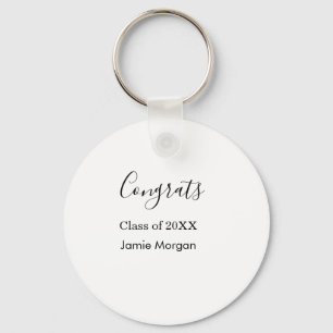 Porte-clés Félicitations promotion 20XX diplôme nom date simp