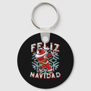 Porte-clés Feliz Navidad Dabbing Noël Sombrero