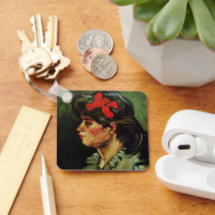 Porte-clés Femme au ruban rouge Portrait par Vincent van Gogh