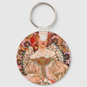 Porte-clés Femme de Champagne - F. Champenois Imprimeur
