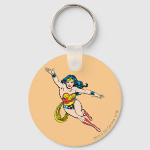 Porte-clés Femme de Wonder volant en avant