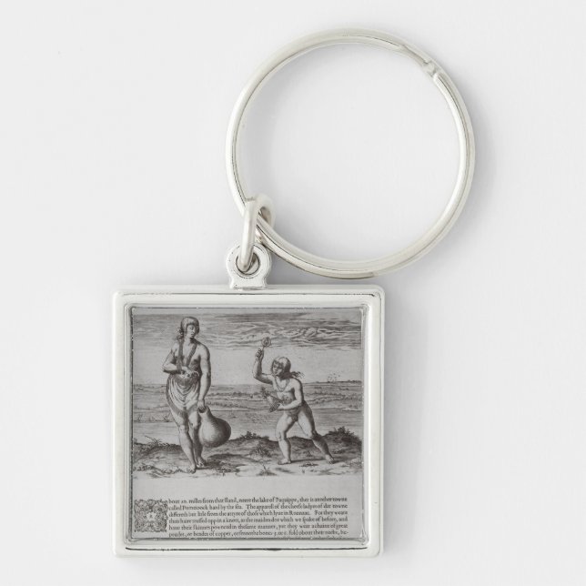 Porte-clés Femme et jeune fille indiennes (Devant)