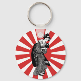 Porte-clés Femme ukiyoe japonaise traditionnelle