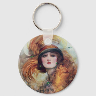 Porte-clés Femme victorienne