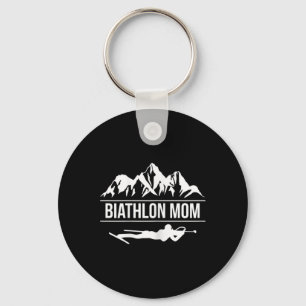 Porte-clés Femmes Biathlon Maman Biathlète Ski tir