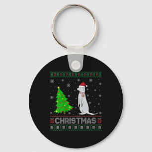 Porte-clés FEMMES Mongouste Xmas Arbre Éclairage Noël laid