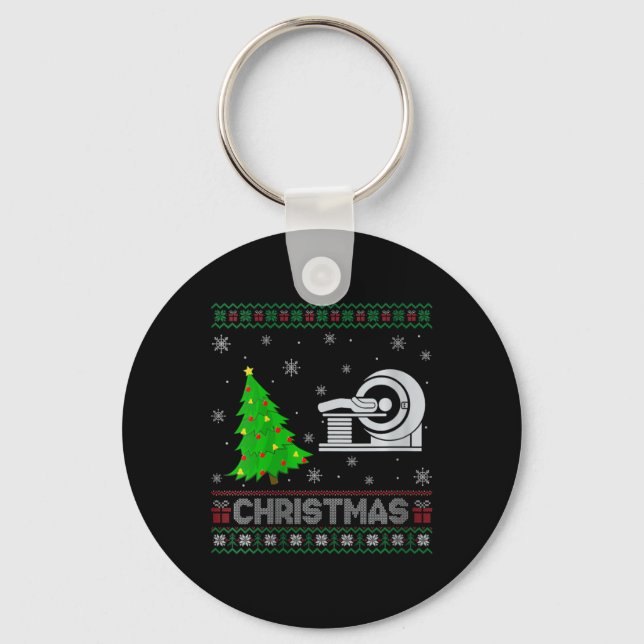 Porte-clés FEMMES Mri Tech Xmas L'éclairage des arbres Noël l (Recto)