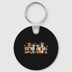 Porte-clés Ferme de Pâques vache animal fermier Œufs de Pâque