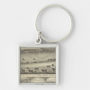 Porte-clés Fermes du comté de Saunders (Nebraska)