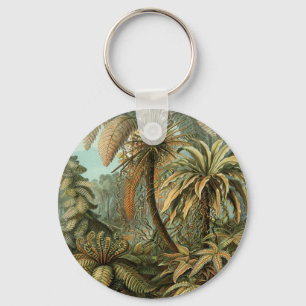 Porte-clés Ferns Palm Tree Antiquité Botanique Ferns Art