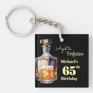 Porte-clés Fêté avec perfection - 65 ans d'homme - Anniversai
