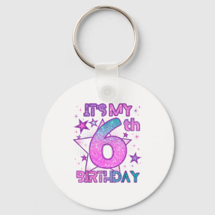 Porte-clés fête d'anniversaire 6 ans fille k-pop enfants 6 an