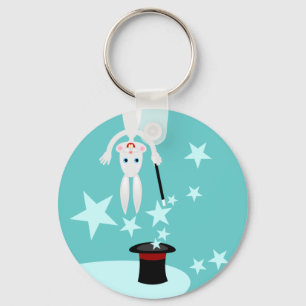 Porte-clés Fête d'anniversaire pour enfant magicien