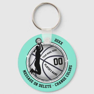 Porte-clés Fête de basket pour les filles, changer de COULEUR