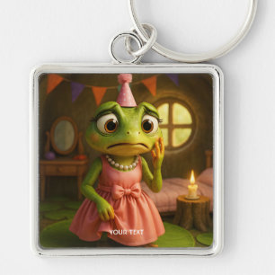Porte-clés Fête de fille grenouille mignonne fantastique