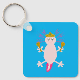 Porte-clés Fête de la coutume mexicaine de l'Axolotl