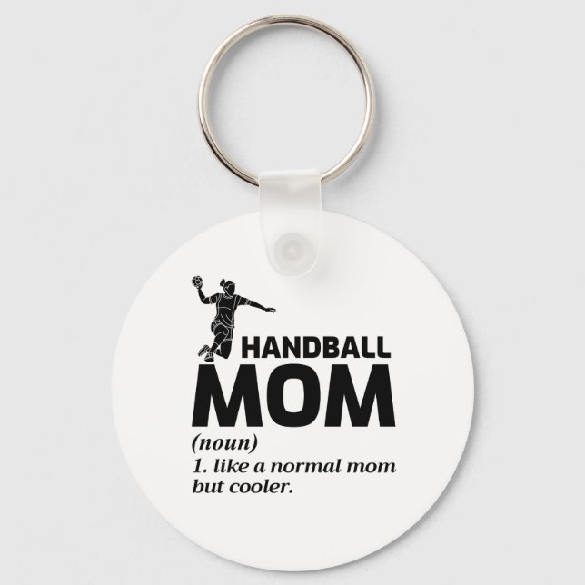 Porte-clés Fête de la mère de maman du Handball (Recto)
